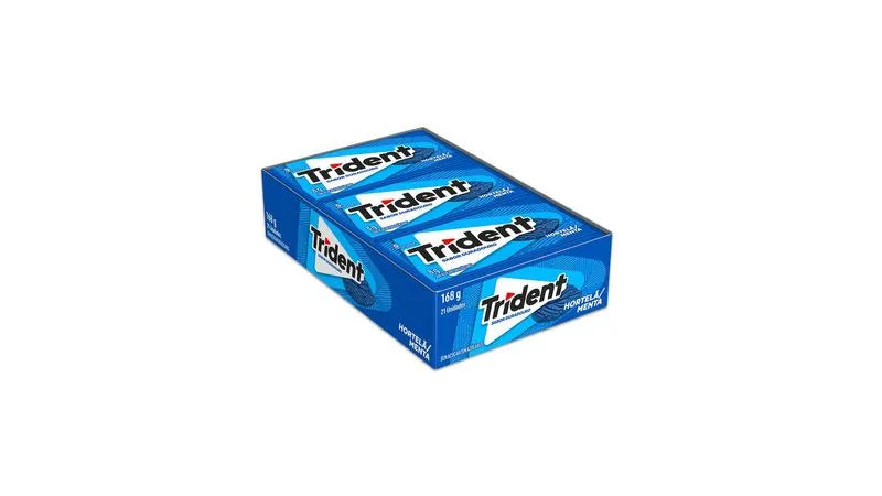 Chiclete TRIDENT HORTELÃ-MENTA 168g - c/ 21 un