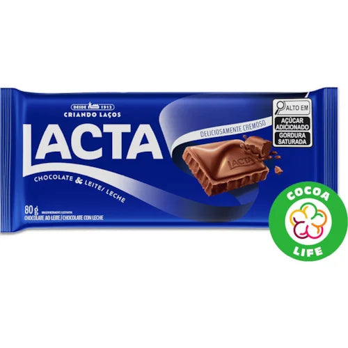 Barra de Chocolate Lacta ao Leite 80g - Destro