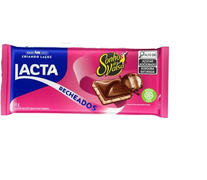 Barra de Chocolate Sonho De Valsa 98g - Lacta